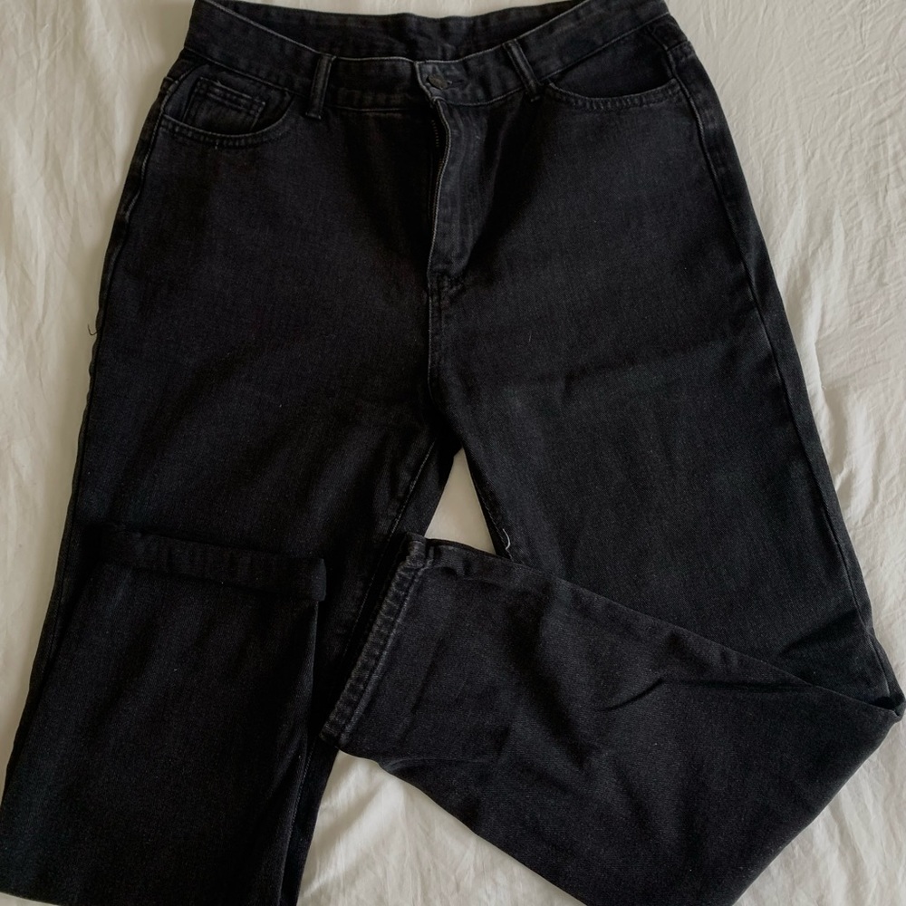 Mom Jeans with Flames